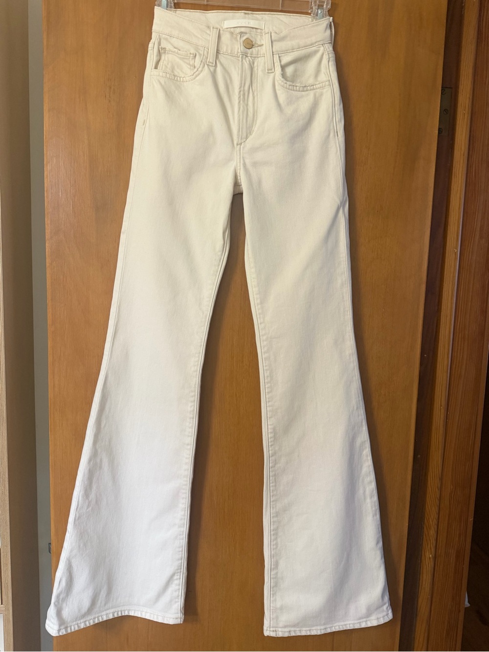 Joe's Jeans Ecru The Molly High-Rise Rise Flare Women's Jeans